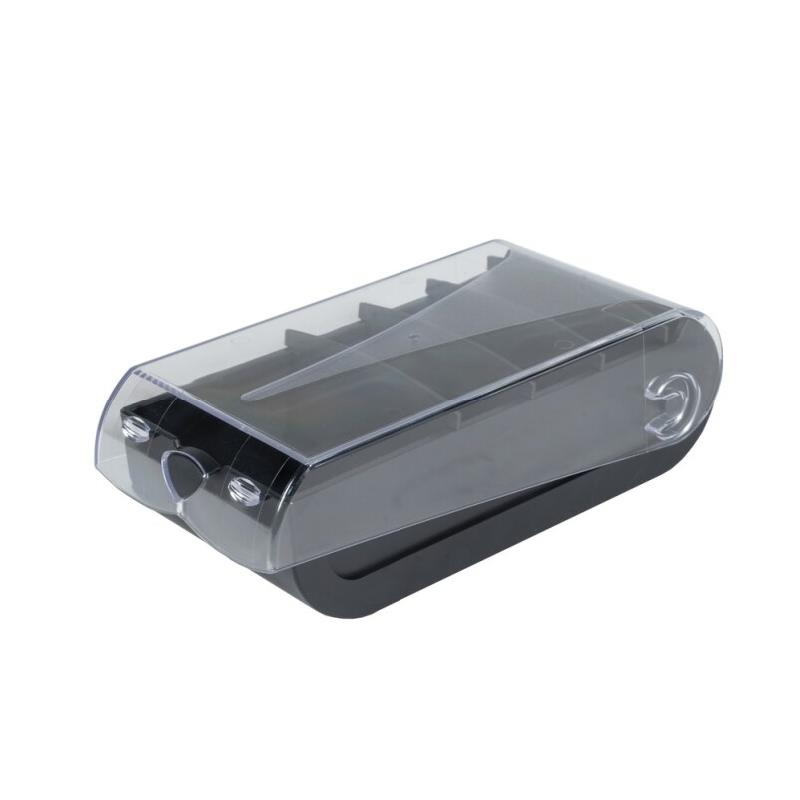 Exacompta Boîte à fiches Bunny, format A8, capacité 650 fiches, coloris noir/cristal - 9002493047723_0