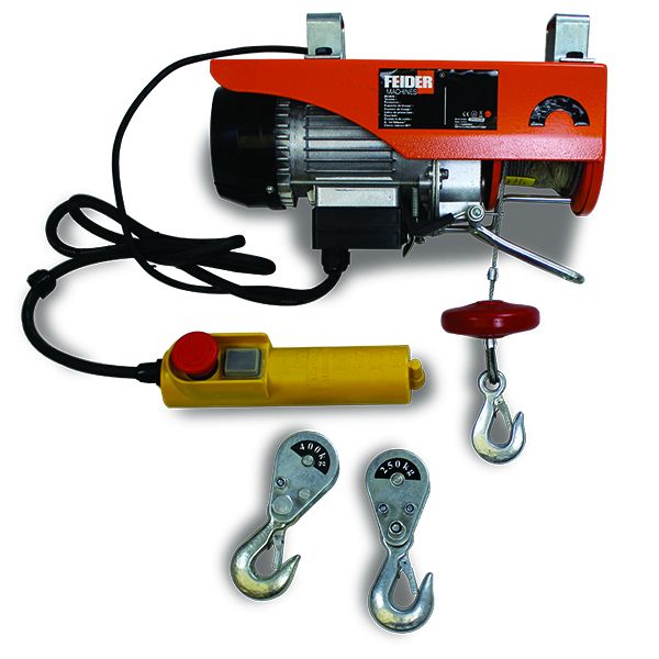 F750PA-18 - Palan électrique Feider - Capacité 250 kg - Hauteur de levage 18m - Puissance 500W_0