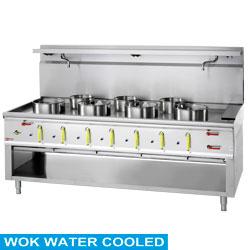 Fourneau wok 7 brûleurs avec rideau d'eau - modèle China/7L - Wok Line Plus_0
