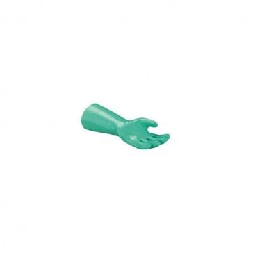 Gant de protection chimique nitrile - support coton interlock - finition rugueuse - Sol-Knit LG350 vert T7 - 350 mm_0