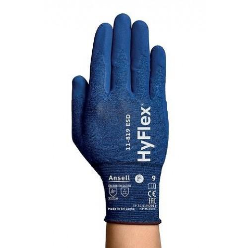 GANTS DE PROTECTION HYFLEX® 11-819 ESD - ANTISTATIQUES - 12 PAIRES - T7 ANSELL