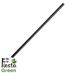 Gastronoble - 1000 pailles en papier flexibles compostables Fiesta Green - papier kraft noir - 5050984598326_0