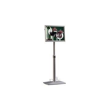 Hsfufml00n0a3 - présentoir porte affiche a3 éclairage led - hauteur 120cm - c.Direct - a3_0