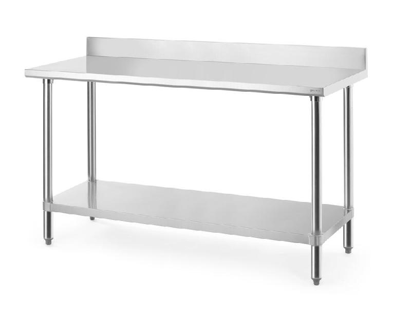 ITALCONCEPT Table de travail avec dosseret, HENDI, Budget Line, 1600x600x(H)950mm - 8711369817599_0
