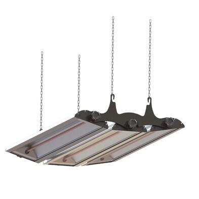 KRS Lampe infrarouge triple IR 3106RR 3P avec grille de protection - Émission ondes courtes - Puissance 3 x 1500 W - Tension 230 V - noir aluminium I_0