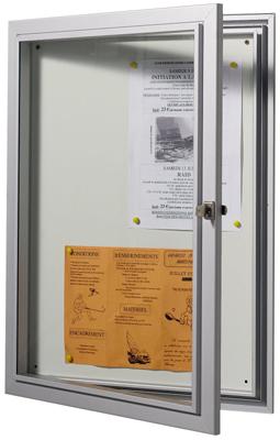 VITRINE AFFICHAGE D\'EXTÉRIEUR CLASSIQUE PORTE BATTANTE 97,5 X 92 CM 12 A4 - MANUTAN COLLECTIVITÉS