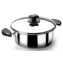 LACOR Casserole à manche avec couvercle NOVA-LADYCOR Acier 18/10 26 cm 4,5 L 88026 - Acier inoxydable 18/10 88026_0