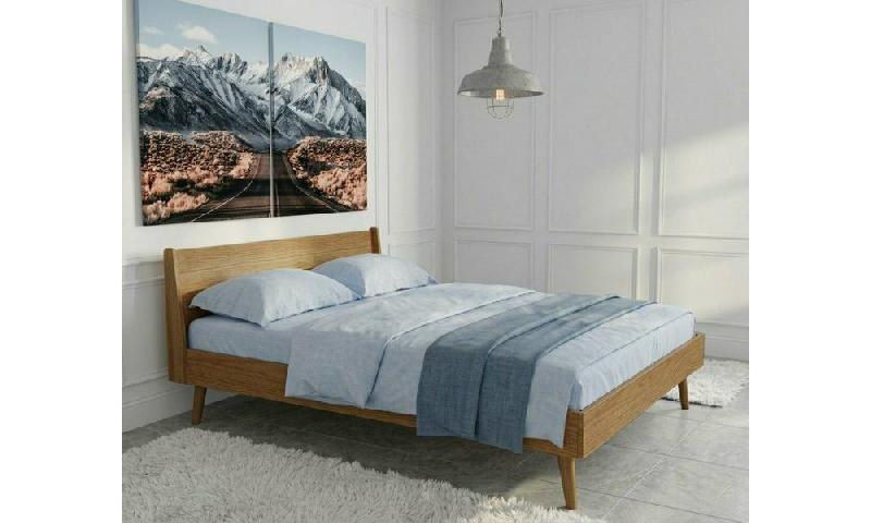 LIT LARGUE  NOISETTE 160X200 CM