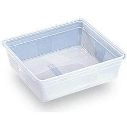 Lot 3 bacs modulus rigides + couvercles GN 2/3 profondeur 150 mm 12L Transparent Pp - Bourgeat - plastique 006224_0