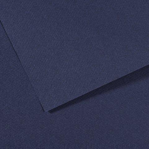LOT DE 10 - PAPIER DESSIN CANSON FEUILLE MI-TEINTES N 140 GRAIN GELATINE HAUTE TENEUR COTON 160G 50X X65CM UNICOLORE BLEU INDIGO