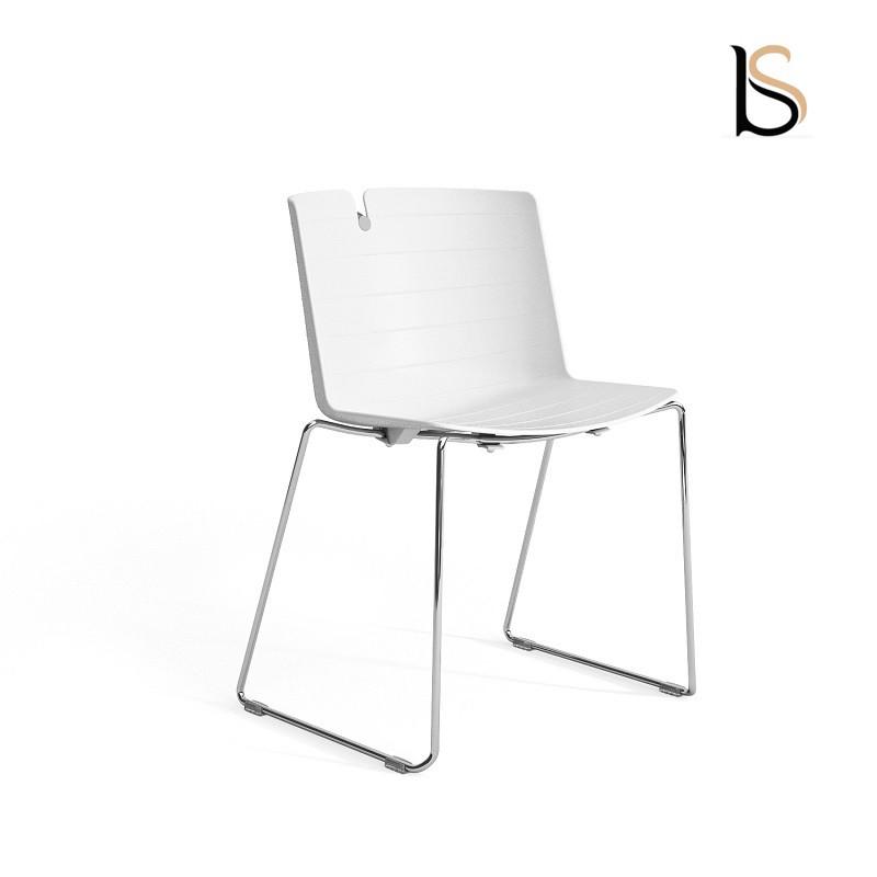 Lot de 2 chaises contemporaines Mork - Mobel Linea. - Blanc_0