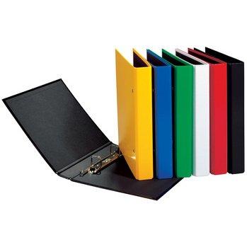 LOT DE 7 - CLASSEUR À ANNEAUX 'BASIC COLOURS', BLANC, FORMAT A5,