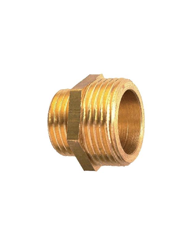 MAMELON RÉDUIT DOUBLE MÂLE 15/21X8/13 LAITON - GARIS - D050015