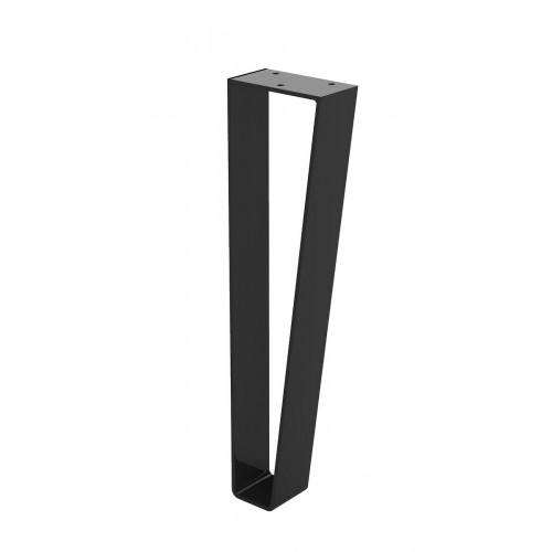 PIED DE TABLE EN MÉTAL - HAUTEUR 400 MMM - PEINT NOIR - À L'UNITÉ CUIVRERIE CENTRALE