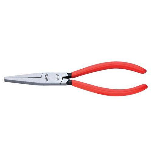 PINCE À BECS LONGS PLATS - 160MM - GAINAGE PVC - TÊTE POLIE - KNIPEX