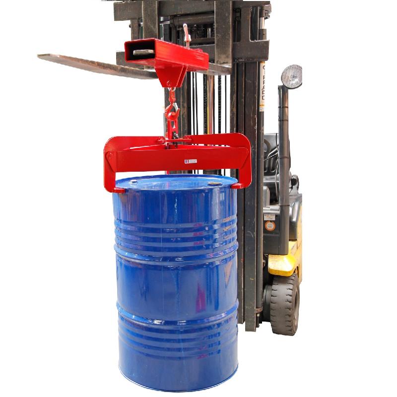 Pince à fût verticale automatique - 600 kg - pour fûts métalliques et plastiques à rebord - Ø 540-610 mm_0