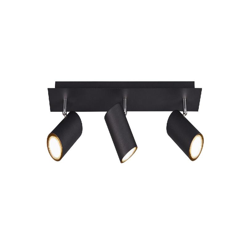 Plafonnier/applique Led 3 lampes culot GU10 noir - Trio - Marley III - 4017807408652_0