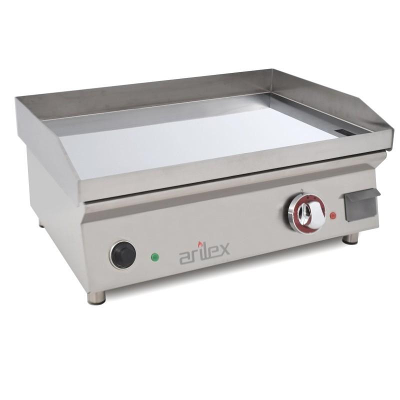 Plancha électrique lisse en CHROME - L600 | Arilex - 60PECN_0