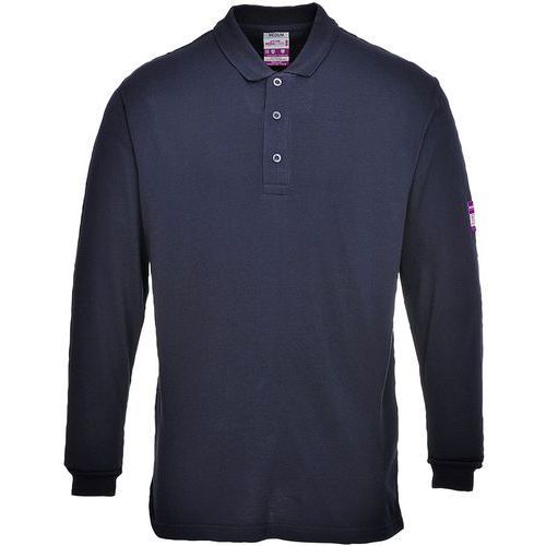 POLO FR10 ANTISTATIQUE RÉSISTANT AUX FLAMMES L BLEU FONCÉ - PORTWEST