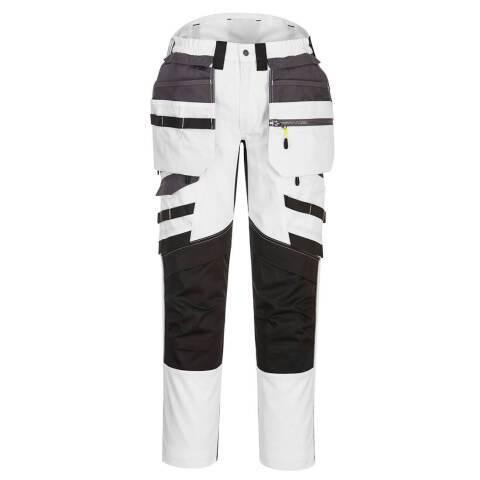 PORTWEST DX440 PANTALON DX4 POCHES FLOTTANTES DÉMONTABLES BLANC/GRIS - TAILLE 46 - STANDARD
