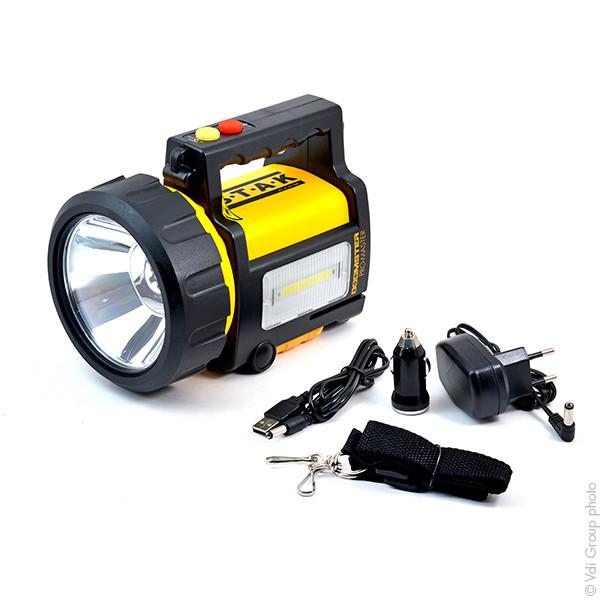 Projecteur LED portable STAK Velamp - 10W, 735 lumens, rechargeable avec valise de transport_0