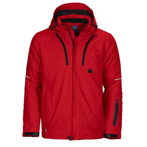 PROJOB 3407 PARKA SOFTSHELL PRIO MATELASSEE ROUGE - TAILLE XS
