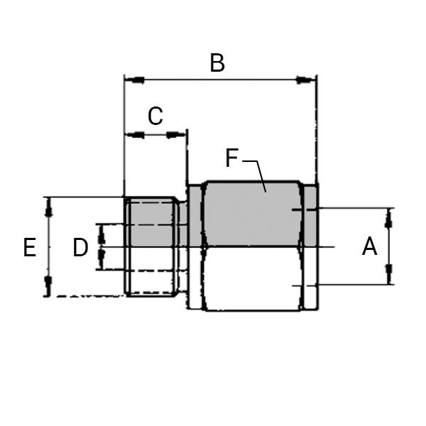 Raccord Femelle Weo Plug-in - Mâle BSPP Cylindrique Forme B - WPI-WPFMGB1004_0