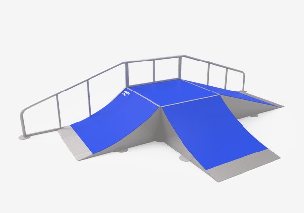 Rampe skate - Fun Box et rail 60 - Modèle RA JSK1026-KR - Construction modulaire et résistante_0