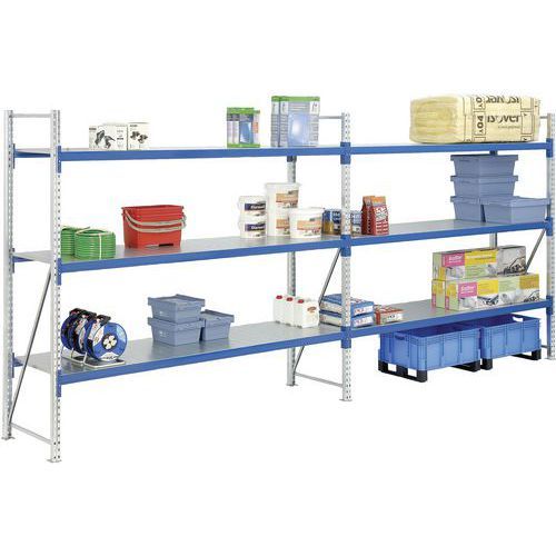 RAYONNAGE MI-LOURDS EN KIT COMPLET 5580 MM DE LONGUEUR - BITO