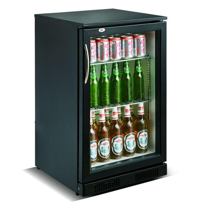 Arrière bar réfrigérée noir 1 porte_0