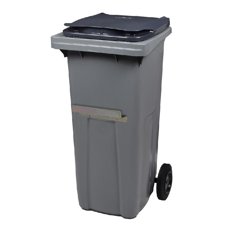 ROSSIGNOL CONTENEUR 2 ROUES KOROK - 240L - AVEC BARRE VENTRALE - GRIS / GRIS