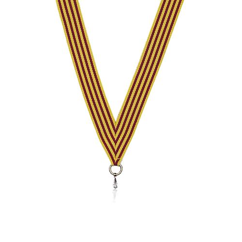 RUBAN MÉDAILLE BICOLORE - 22MM