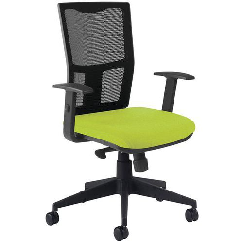 SIÈGE DE BUREAU RITZ ACCOUDOIR RÉGLABLE - VERT - MANUTAN EXPERT