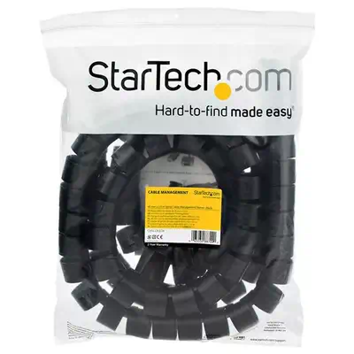 StarTech Gaine spirale range-cble Noir - 2,5 m - Diamètre de_0