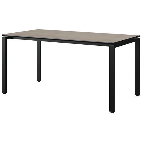 TABLE MALIBU 160X80 T6 SOUDÉ ST ANTIB CHÊN 1146/NO NOIR 9005 - MANUTAN EXPERT