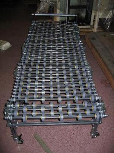 Tapis à rouleaux sur roulettes - longueur 5000 mm - largeur 520 mm - pieds réglables_0