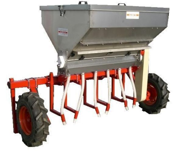 Distributeur d'engrais type ATP - Huet 2 m - capacité 500 L - cuve inox, attelage 3 points, 6 descentes localisées_0
