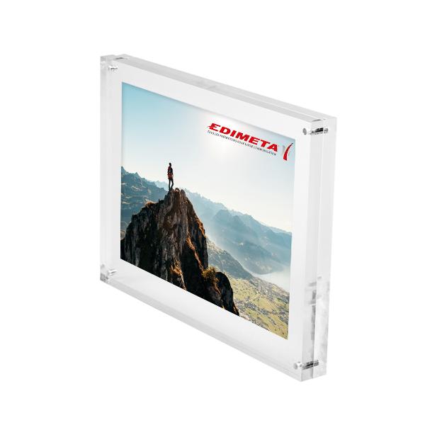 Hama Cadre photo Sevilla A4 (21 x 29,7 cm) avec passe-papier 15 x 20 cm,  verre de haute qualité, cadre en plastique, à suspendre, noir