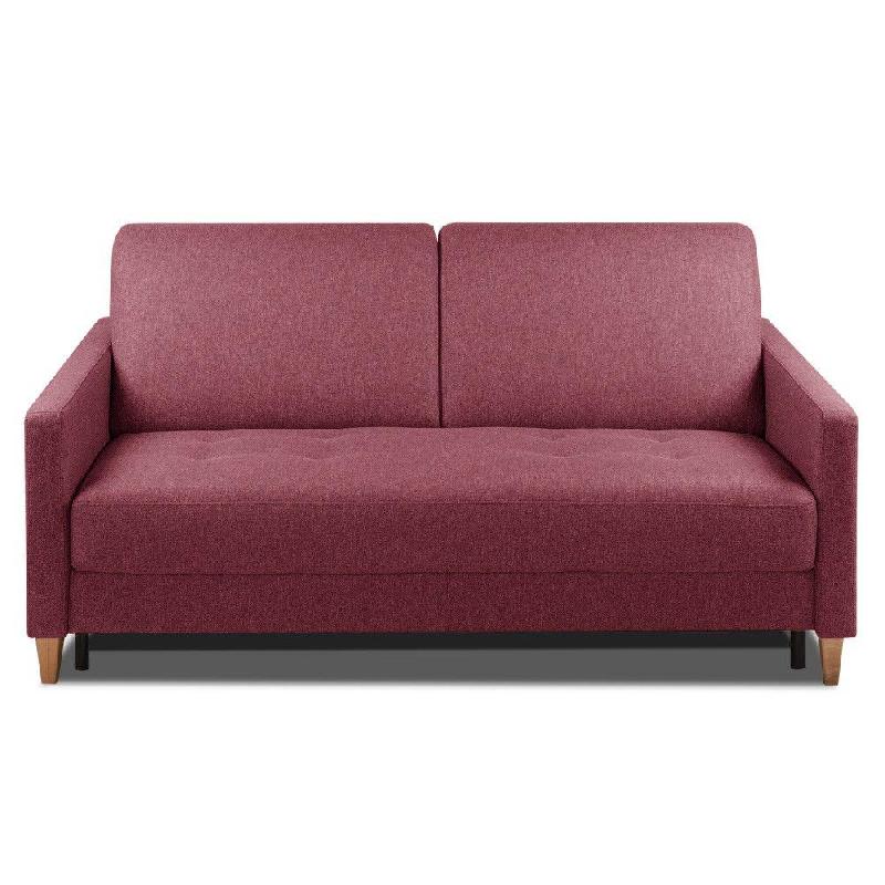 CANAPÉ CONVERTIBLE OGGETTO MATELAS 16 CM SYSTÈME EXPRESS SOMMIER LATTES 120CM RENATONISI TWEED ROUGE_0