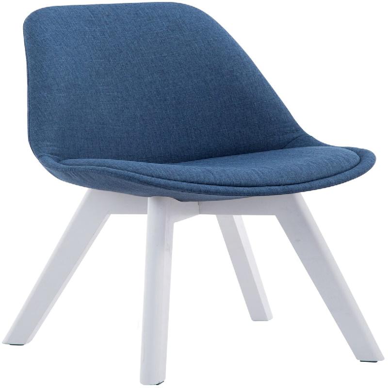 CLP Chaise de visiteur Borneo V2 tissu Bleu/Blanc - bleu textile 151993210_0
