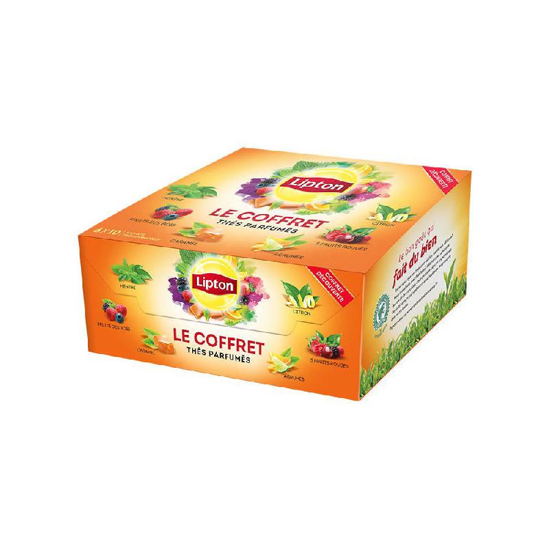 coffret Lipton the infusion - Coffret de 180 sachets de thé Lipton (12  parfums), VavaBid