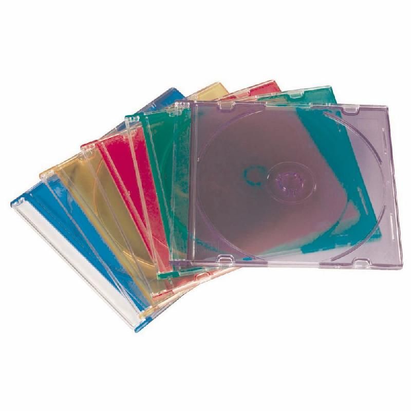 HAMA BOITIER CD/DVD - SLIM - COULEURS ASSORTIS (LOT DE 50)