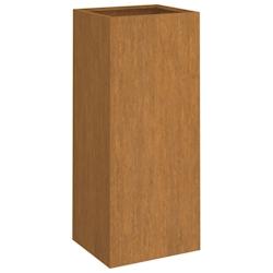 Helloshop26 - Jardinière bac lit surélevé plantes fleurs terrasse jardin 32 x 29 x 75 cm acier corten marron 02_0037504 - 3000213881554_0