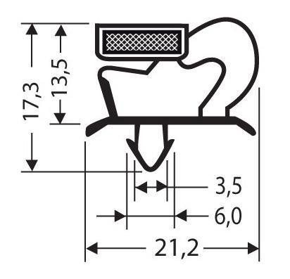 Joint pvc magnetique pour meubles frigos jpc-108_0