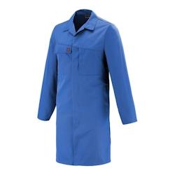 Lafont - Blouse de travail coton majoritaire AMBRE Bleu Azur Taille L - L 3609705777551_0