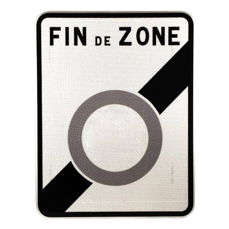 Panneau de Sortie de Zone à Faibles Emissions (ZFE) - B57 - Signalisation de fin de restriction pour véhicules polluants_0