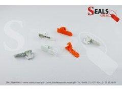 Scellés de sécurité - Scellés cadenas Clip BACSEALS en polypropylène - Longueur fixe 38,3 mm_0