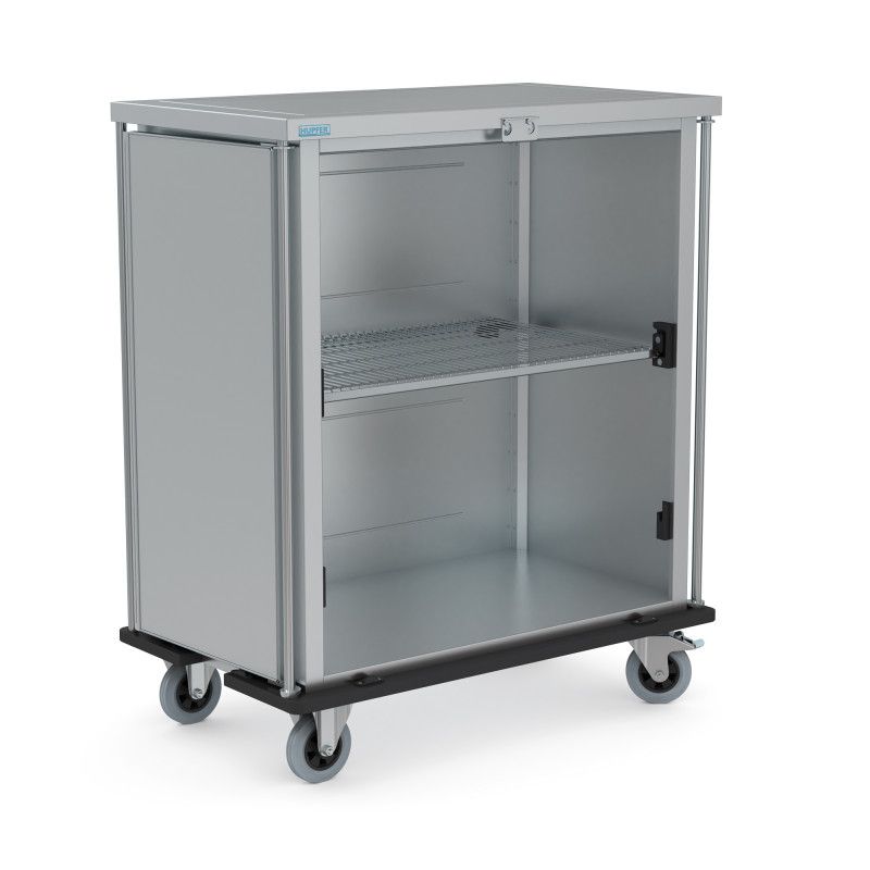 Chariot médical STW/S-9 - Hupfer - Acier inoxydable - Dimensions utiles 600 × 300 mm - Capacité 9 STE_0