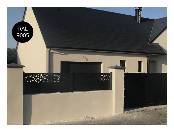 Clôture en aluminium ALIS - Kostum - 2016 mm - 50 décors au choix_0