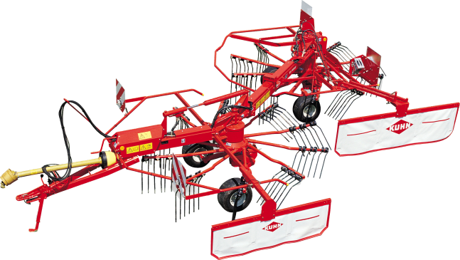 Andaineur double rotors GA 6002 - dépose latérale - largeur de travail 3,50m à 5,80m - Kuhn_0